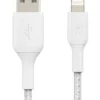 Belkin кабел оплетка USB-Lightning 1m бял