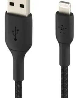 Belkin кабел оплетка USB-Lightning 2m черен