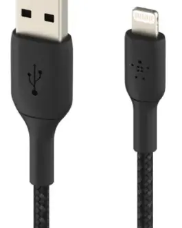 Belkin кабел оплетка USB-Lightning 2m черен