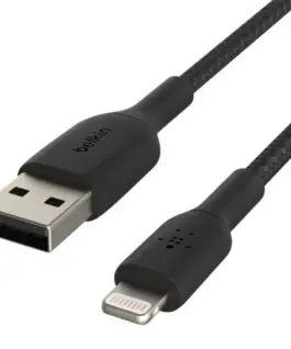 Belkin кабел оплетка USB-Lightning 2m черен