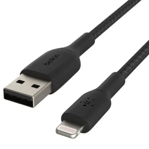 Belkin кабел оплетка USB-Lightning 2m черен