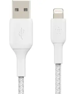 Alternative view of Belkin кабел оплетка USB-Lightning 2m бял