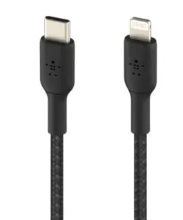 Alternative view of Belkin Кабел оплетка USB-C Lightnint 1m черен