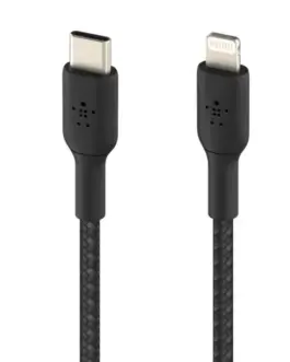 Alternative view of Belkin Кабел оплетка USB-C Lightnint 1m черен