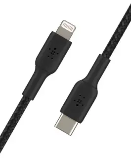 Belkin Кабел оплетка USB-C Lightnint 1m черен