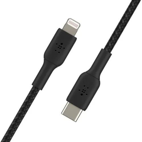 Belkin Кабел оплетка USB-C Lightnint 1m черен