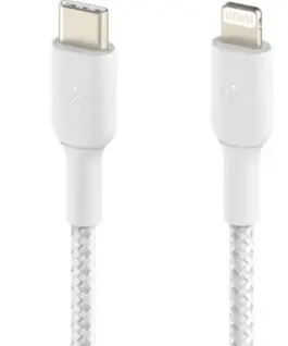 Alternative view of Belkin кабел оплетка usb-c lgihtnint 1m бял
