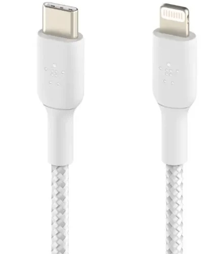 Alternative view of Belkin кабел оплетка usb-c lgihtnint 1m бял