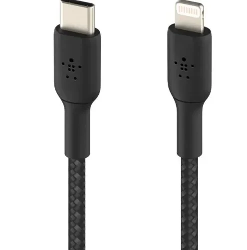 Alternative view of Belkin кабел оплетка USB-C Lightning 2m черен