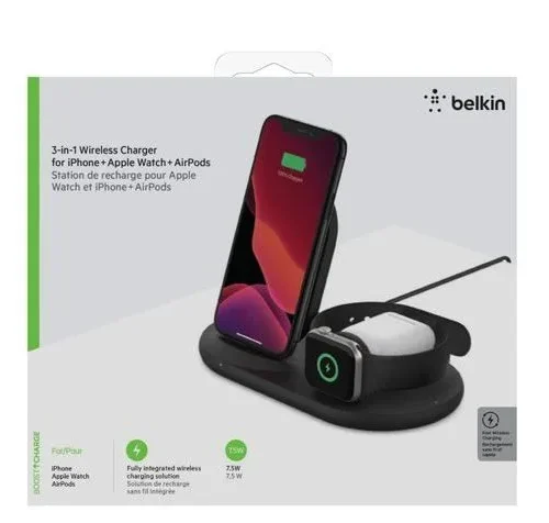 Alternative view of Belkin Wireless Charging 3in1 Pad черен