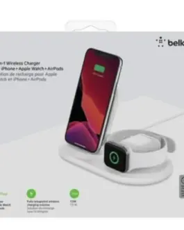 Belkin Wireless Charging 3in1 Pad бял