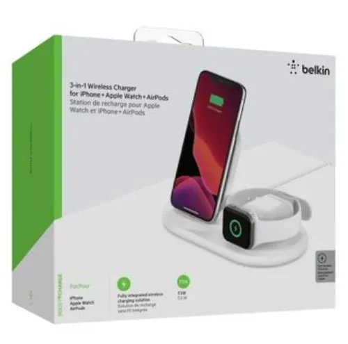 Alternative view of Belkin Wireless Charging 3in1 Pad бял