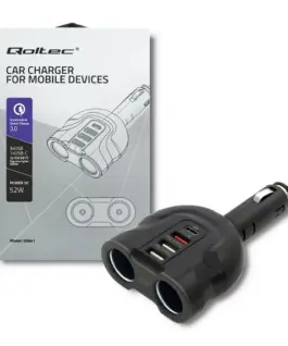Qoltec зарядно за кола52W