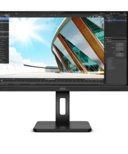 AOC Monitor 23.8 inches 24P2Q IPS DP DVI HDMI USB Pivot