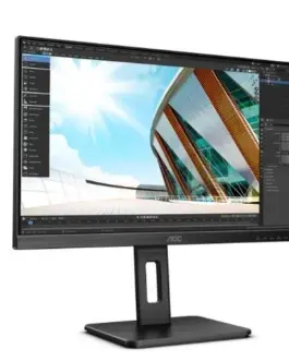 Alternative view of AOC Monitor 27P2Q 27 inch IPS DVI HDMI DP USB Pivot