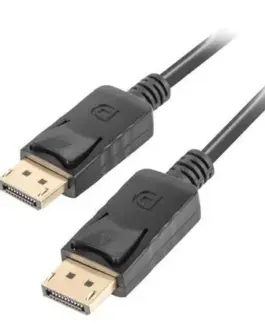 Lanberg кабел DisplayPort M/M 4K 1M черен