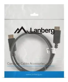 Alternative view of Lanberg кабел DisplayPort M/M 4K 1M черен