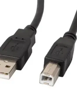 Lanberg кабел USB-A(M)->USB-B(M) 2.0 1M черен