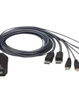 ATEN 2-Port USB DP кабел KVM Switch CS22DP