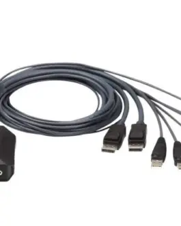 ATEN 2-Port USB DP кабел KVM Switch CS22DP