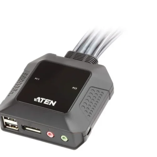 ATEN 2-Port USB DP кабел KVM Switch CS22DP