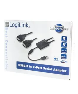 LogiLink USB 2.0 to 2x serial адаптер