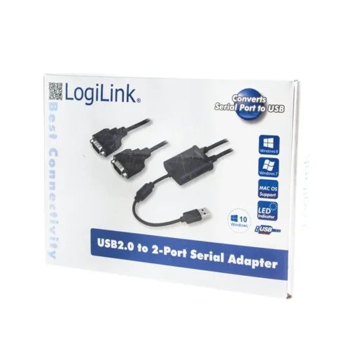LogiLink USB 2.0 to 2x serial адаптер