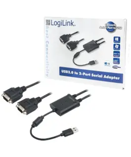 LogiLink USB 2.0 to 2x serial адаптер