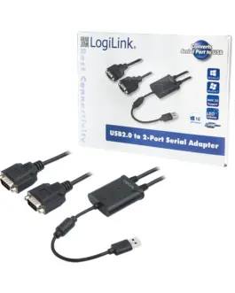 LogiLink USB 2.0 to 2x serial адаптер