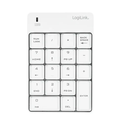 Alternative view of LogiLink Wireless kaypad 2.4GHz бял