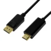 LogiLink DisplayPort кабел 1.2 to HDMI 1.4 черен 2m