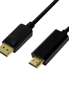 LogiLink DisplayPort кабел 1.2 to HDMI 1.4 черен 2m