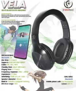 Rebeltec Bluetooth слушалки Rebeltec VELA