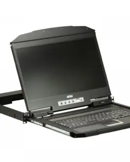 Alternative view of ATEN 1U Ultra Short Depth WideScreen LCD Console