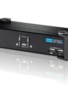 ATEN 2port DVI KVMP USB hub audio 1.2m