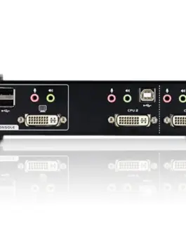 Alternative view of ATEN 2port DVI KVMP USB hub, audio, 1.2m