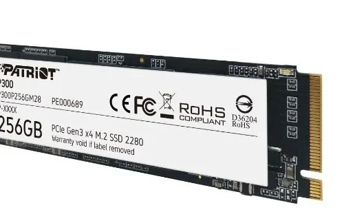 Alternative view of Patriot SSD 256GB Viper P300 1700/1100 PCIe M.2 2280