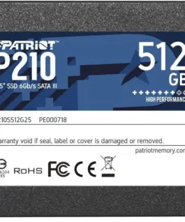 Patriot SSD диск 512GB P210 520/430 MB/s SATA III 2.5