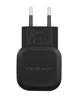 Alternative view of Qoltec зарядно 12W 5V 2.4A USB + Micro USB кабел