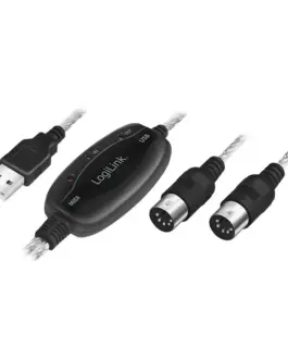 LogiLink адаптер USB to Midi In-Out