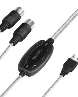Alternative view of LogiLink адаптер USB to Midi In-Out