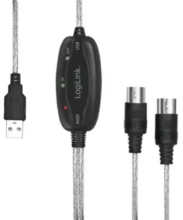 LogiLink адаптер USB to Midi In-Out