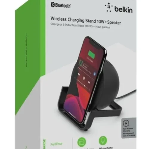 Alternative view of Belkin BoostCharge Wireless Stand + Speaker