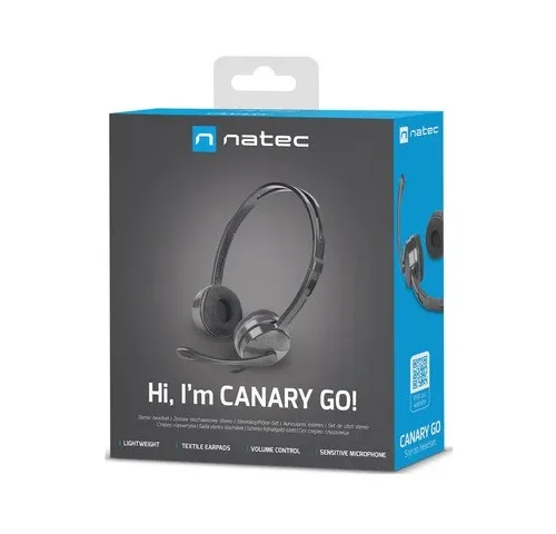 Natec Headset Canary Go черен