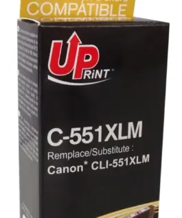 Мастилница UPRINT CLI-551XL CANON, С чип, Magenta