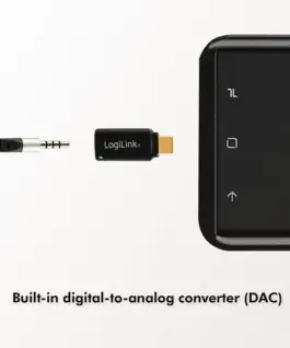 LogiLink USB-C to 3.5mm audio адаптер