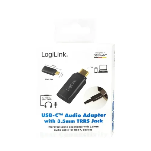 LogiLink USB-C to 3.5mm audio адаптер