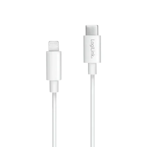 Alternative view of LogiLink Lightning male to USB-C кабел за връзка, бял