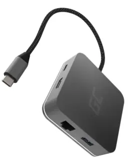 Green Cell Hub USB-C GC 6w1 3xUSB 3.0 HDMI RJ45 (Ethernet) USB-C PD