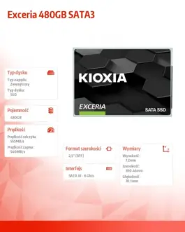 Alternative view of Kioxia SSD Exceria 480GB SATA3 550/540Mb/s